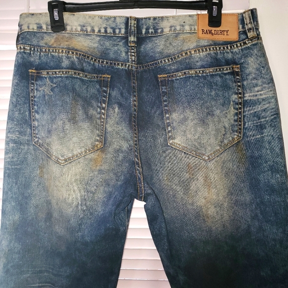 Raw and Dirty Men Distressed Jeans 38 - Picture 8 of 12
